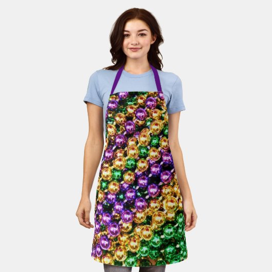 Mardi Gras Beads Schort (Gedragen)