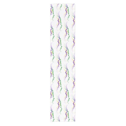 Mardi Gras Beads Table Runner Korte Tafelloper (Voorkant)