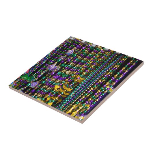 Mardi Gras Beads Tegeltje (Zijkant)