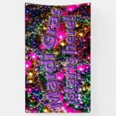 Mardi Gras begint HIER! SPANDOEK (Verticaal)