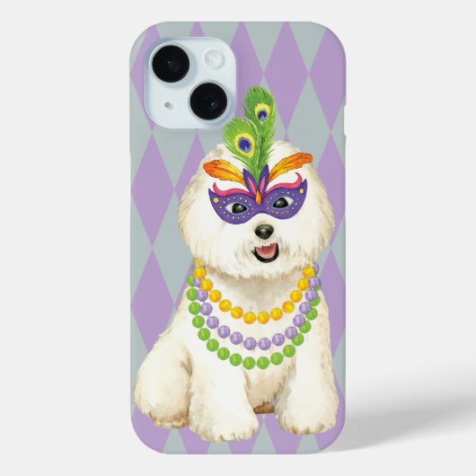 Mardi Gras Bichon Frise Case-Mate iPhone Case (Achterkant)