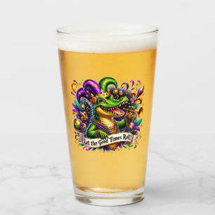 Mardi Gras Bier Glas