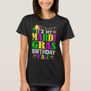 Mardi Gras Birthday Costume T-shirt