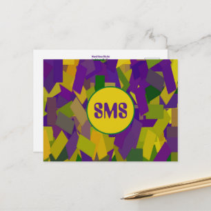 Mardi Gras Blocks Briefkaart