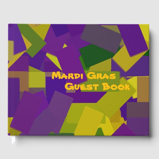 Mardi Gras Blocks Gastenboek (Voorkant)