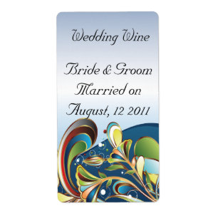 Mardi Gras Blue Wedine Label
