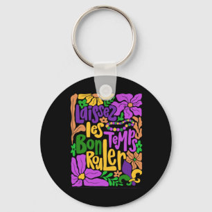 Mardi Gras Boho Laissez Les Bon Temps Rouler Fleur Sleutelhanger
