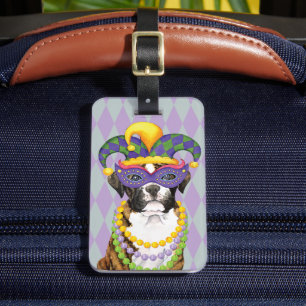 Mardi Gras Boxer Bagagelabel