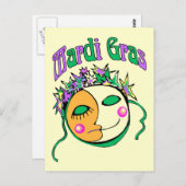 Mardi Gras Briefkaart (Voorkant / Achterkant)