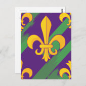 Mardi gras briefkaart (Voorkant / Achterkant)