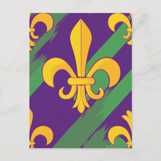 Mardi gras briefkaart (Voorkant)
