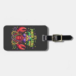 Mardi Gras Bruh Grappige garnalen New Orleans Bagagelabel