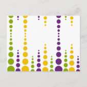Mardi Gras Bubble Stippen Briefkaart (Voorkant)