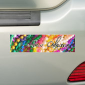 Mardi Gras Bumpersticker (Op auto)