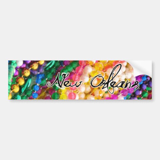 Mardi Gras Bumpersticker (Voorkant)