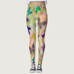 Mardi Gras Butterfly Leggings