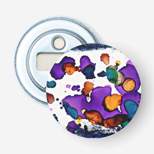 Mardi Gras Button Flesopener (Voorkant)