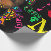 Mardi GRAS Cadeaupapier (Hoek)