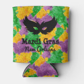 Mardi Gras Camouflage Masker Blikjeskoeler (Voorkant)