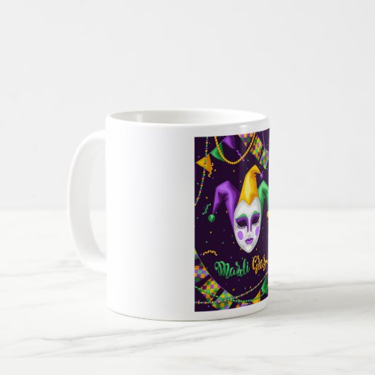 Mardi Gras Carnaval Café Mug (Devant gauche)