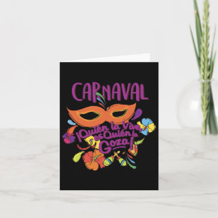 Mardi Gras Carnaval Grappig Carnaval De Byrranquil Kaart