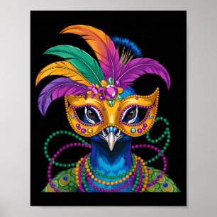 Mardi Gras Carnaval Kostuum New Orleans Poster