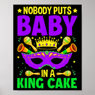 Mardi Gras Carnaval Viering - Niemand Zet Poster