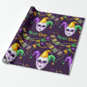 Mardi Gras Carnival Cadeaupapier (Uitgerold)