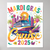 Mardi Gras Carnival Cruise 2025 Familiecruise Ma Poster (Voorkant)