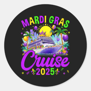 Mardi Gras Carnival Cruise 2025 Familiecruise Ronde Sticker