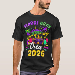 Mardi Gras Carnival Cruise Bemanning 2026 Reis Fam T-shirt