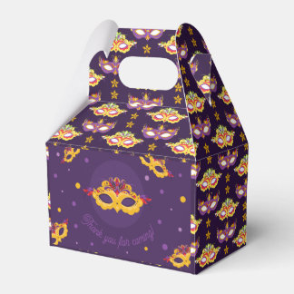 Mardi Gras Carnival Hartelijk dank Bedankdoosjes