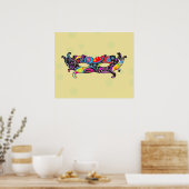 Mardi Gras, Carnival Masker, Parade Mask, Masquera Poster (Keuken)