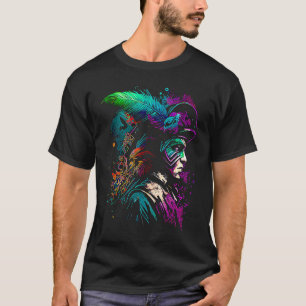 Mardi Gras Carnival parade met kralenfeest en ma T-shirt