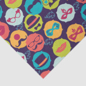 Mardi Gras | Carnival Party Face Mask Patroon Tissuepapier (Detail)