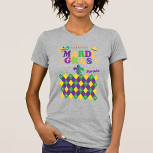 Mardi Gras Carnival Party Fleur de Lis Decoration T-shirt