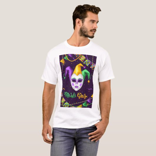Mardi Gras Carnival T-Shirt (Voorkant volledig)