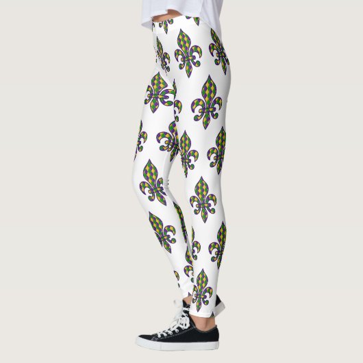 Mardi Gras Carnival vieren Leggings (Links)