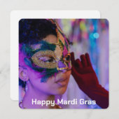 Mardi Gras Carte photo (Devant / Derrière)