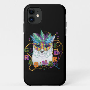 Mardi Gras Cat, Funny Mardi Gras iPhone 11 Hoesje