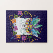 Mardi Gras Cat, Funny Mardi Gras Legpuzzel (Horizontaal)