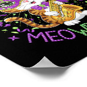 Mardi Gras Cat Lovers Poster (Hoek)