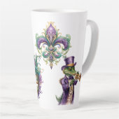  Mardi Gras Celebration Ceramic Latte Mug (Angle droit)