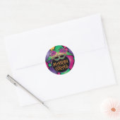 Mardi Gras Celebration Stickers! Ronde Sticker (Envelop)