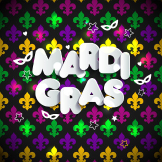 Mardi Gras Celebration  Vierkante Sticker