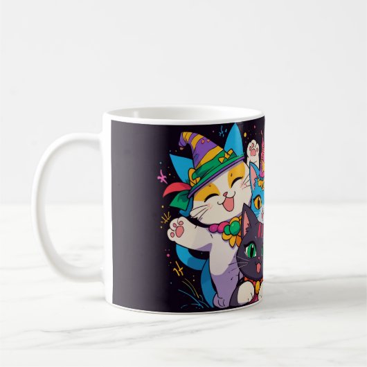 Mardi Gras Chat Parade Mug (Gauche)