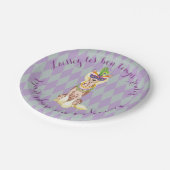 Mardi Gras Chinese Crested Papieren Bordje (Gekanteld)