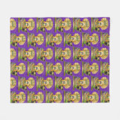 Mardi Gras Claude Throw Blanket Fleece Deken (Voorkant (Horizontaal))