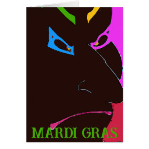 Mardi Gras Clown Face, ajouter du texte,