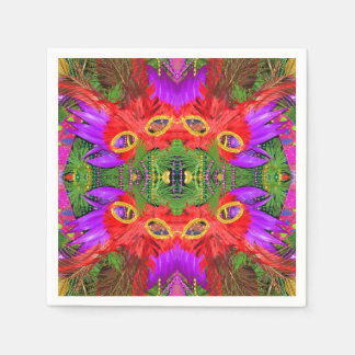 mardi gras-cocktailservetten servet